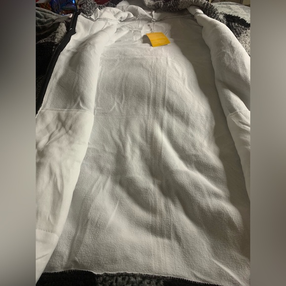 Womens Oversized Sherpa Jacket Fuzzy Fleece Jackets Zip Up Outerwear - Picture 9 of 10